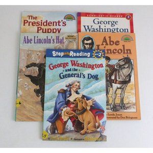 Lot of 5 Children's Learning To Read Presidential Non-Fiction Paperback Books